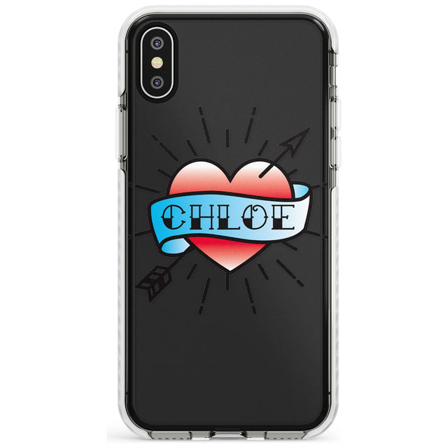 Custom Heart Tattoo Slim TPU Phone Case Warehouse X XS Max XR