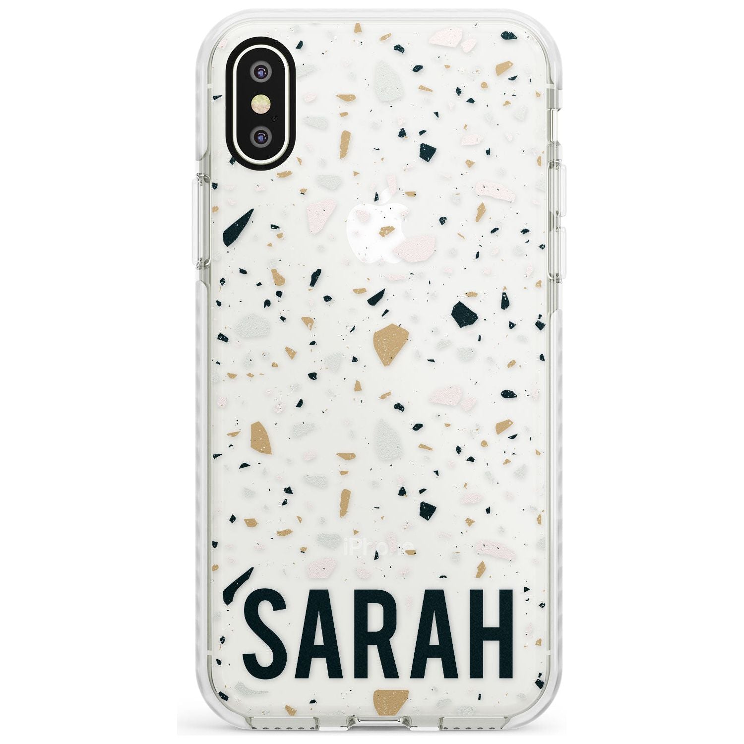 Customised Terrazzo - Blue, Pink, Brown Impact Phone Case for iPhone X XS Max XR