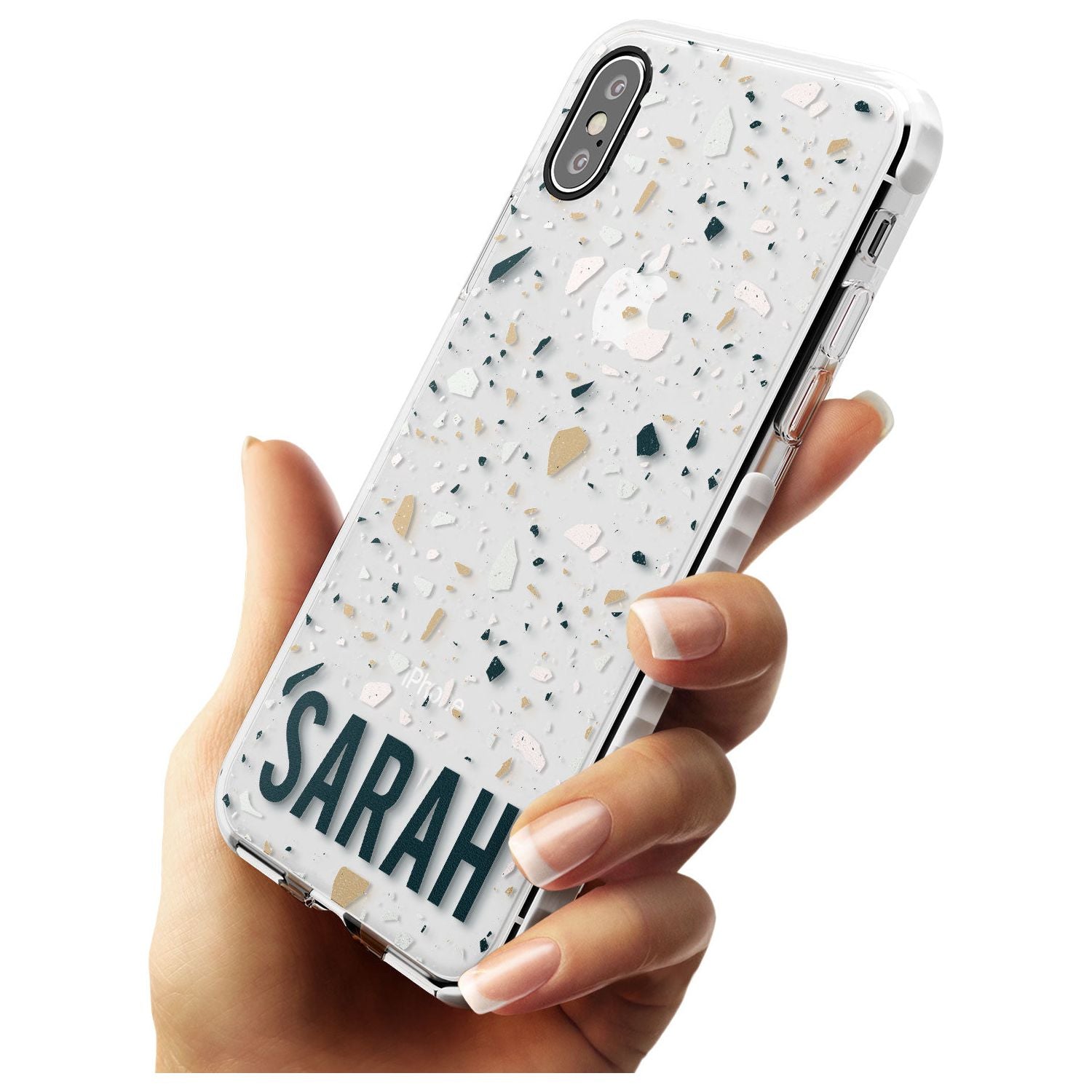 Customised Terrazzo - Blue, Pink, Brown Impact Phone Case for iPhone X XS Max XR