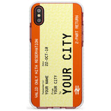 Personalised Create Your Own Train Ticket Impact Phone Case for iPhone X XS Max XR