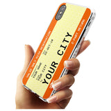 Personalised Create Your Own Train Ticket Impact Phone Case for iPhone X XS Max XR