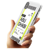 Abu Dhabi Boarding Pass iPhone Case   Custom Phone Case - Case Warehouse