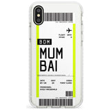 Mumbai Boarding Pass iPhone Case  Impact Case Custom Phone Case - Case Warehouse