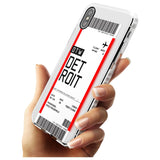 Detroit Boarding Pass iPhone Case   Custom Phone Case - Case Warehouse