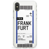 Frankfurt Boarding Pass iPhone Case  Impact Case Custom Phone Case - Case Warehouse