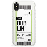 Dublin Boarding Pass iPhone Case  Impact Case Custom Phone Case - Case Warehouse