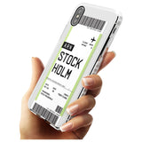 Stockholm Boarding Pass iPhone Case   Custom Phone Case - Case Warehouse