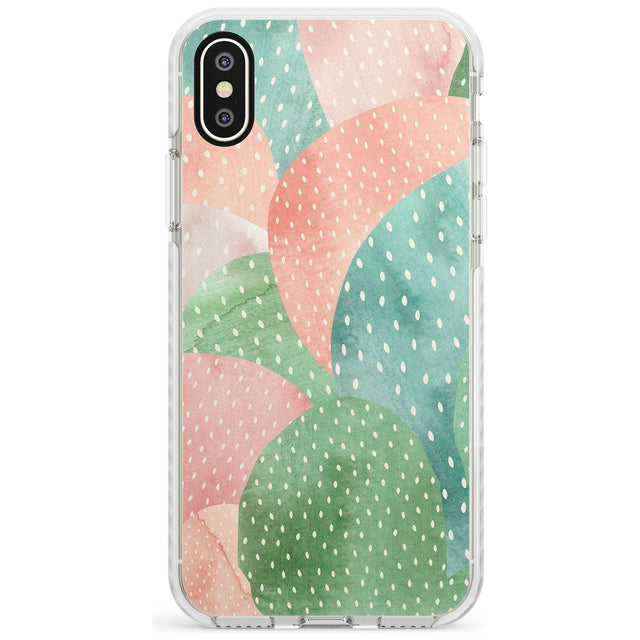 Colourful Close-Up Cacti Design Impact Phone Case for iPhone X XS Max XR