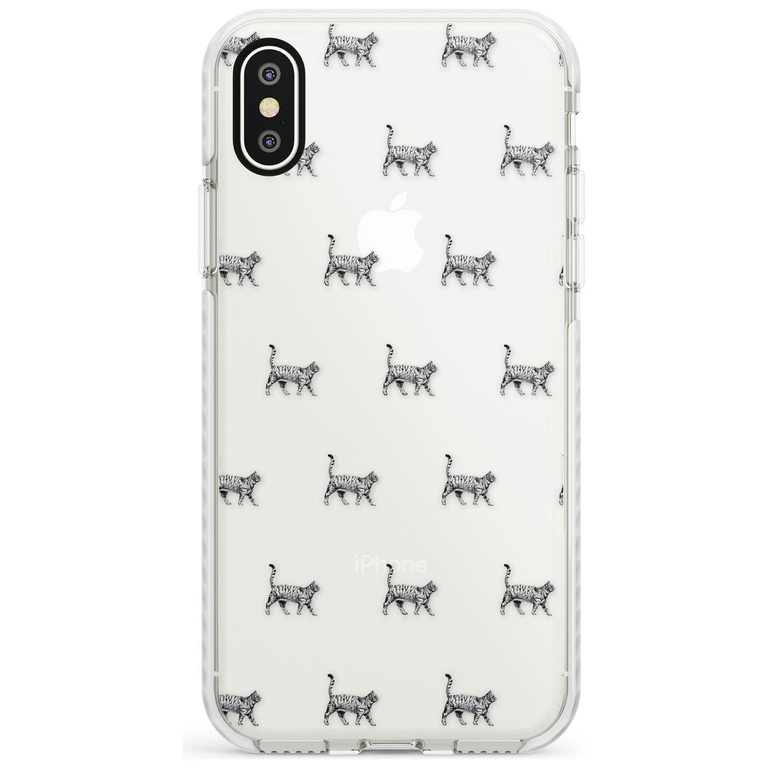 British Shorthair Cat Pattern Impact Phone Case for iPhone X XS Max XR