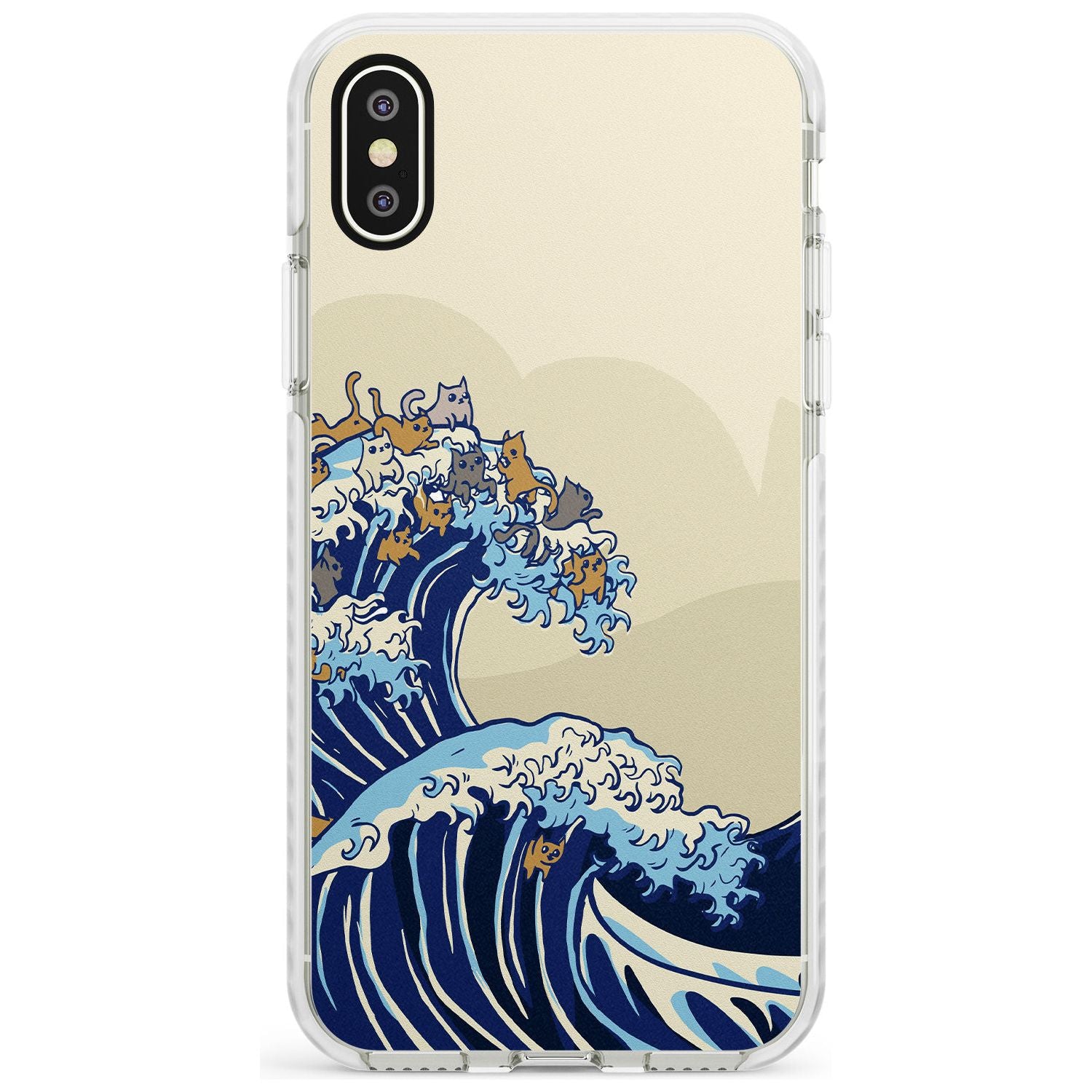 The Great Cat Wave Impact Phone Case for iPhone X XS Max XR