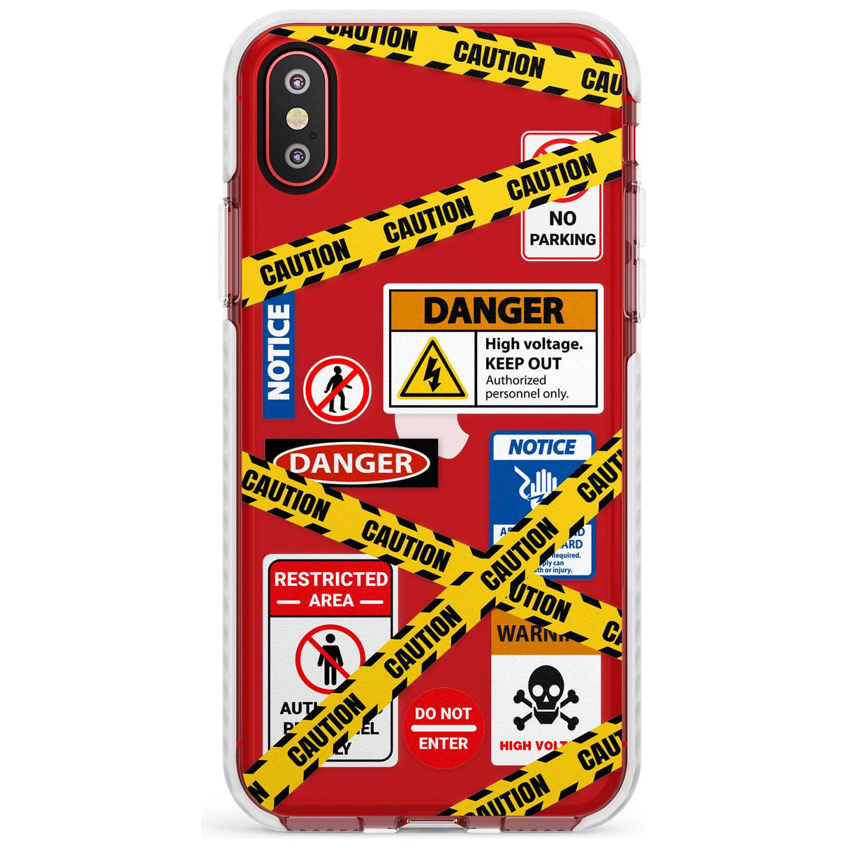 CAUTION Slim TPU Phone Case Warehouse X XS Max XR