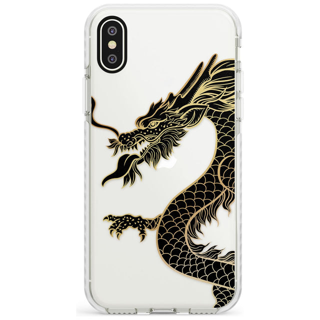 Large Red Dragon Impact Phone Case for iPhone X XS Max XR