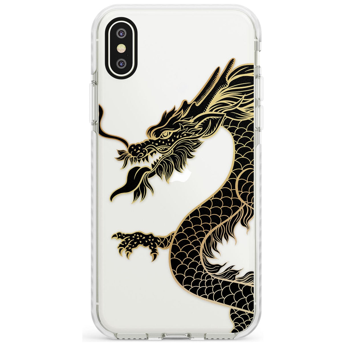 Large Red Dragon Impact Phone Case for iPhone X XS Max XR