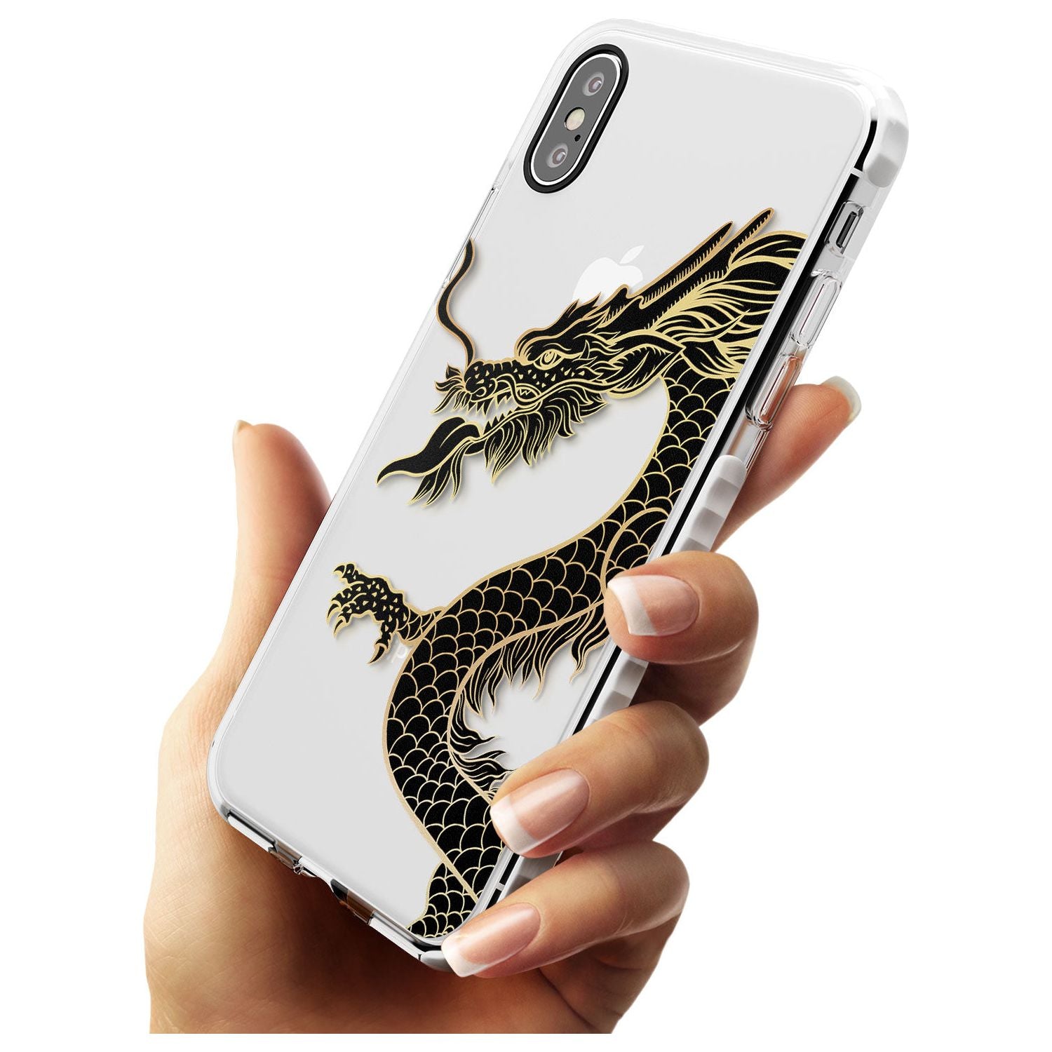 Large Red Dragon Impact Phone Case for iPhone X XS Max XR