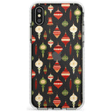 Christmas Baubles Pattern Impact Phone Case for iPhone X XS Max XR