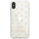 Christmas Snowflake Pattern Impact Phone Case for iPhone X XS Max XR