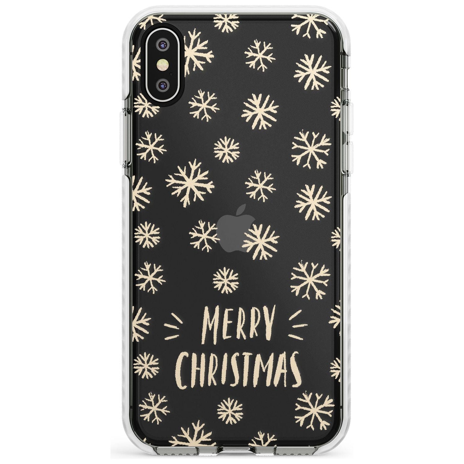 Christmas Snowflake Pattern Impact Phone Case for iPhone X XS Max XR