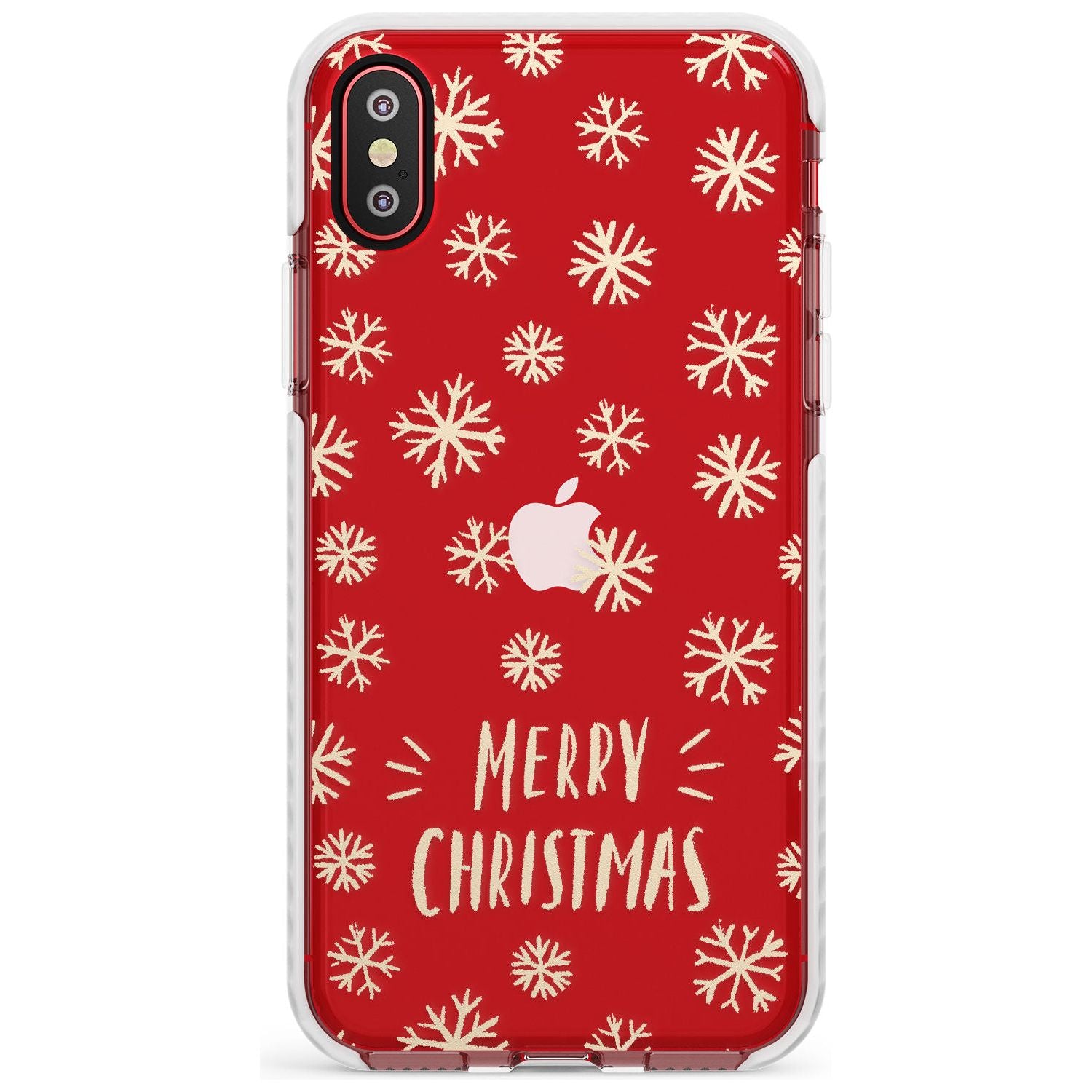 Christmas Snowflake Pattern Impact Phone Case for iPhone X XS Max XR