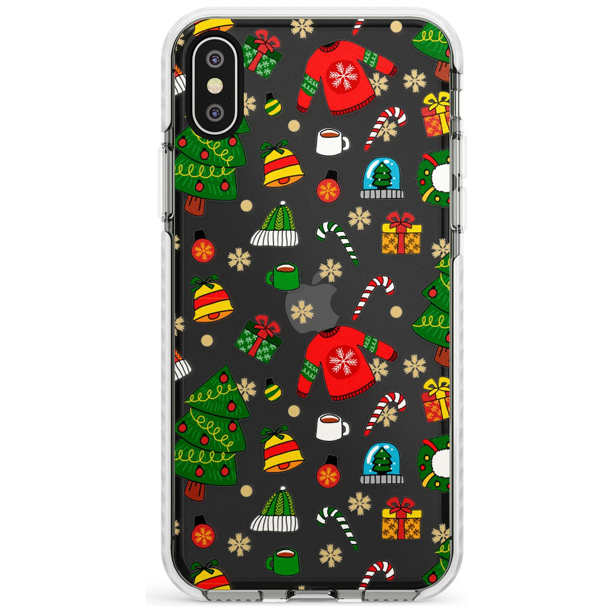 Christmas Mixture Pattern Impact Phone Case for iPhone X XS Max XR