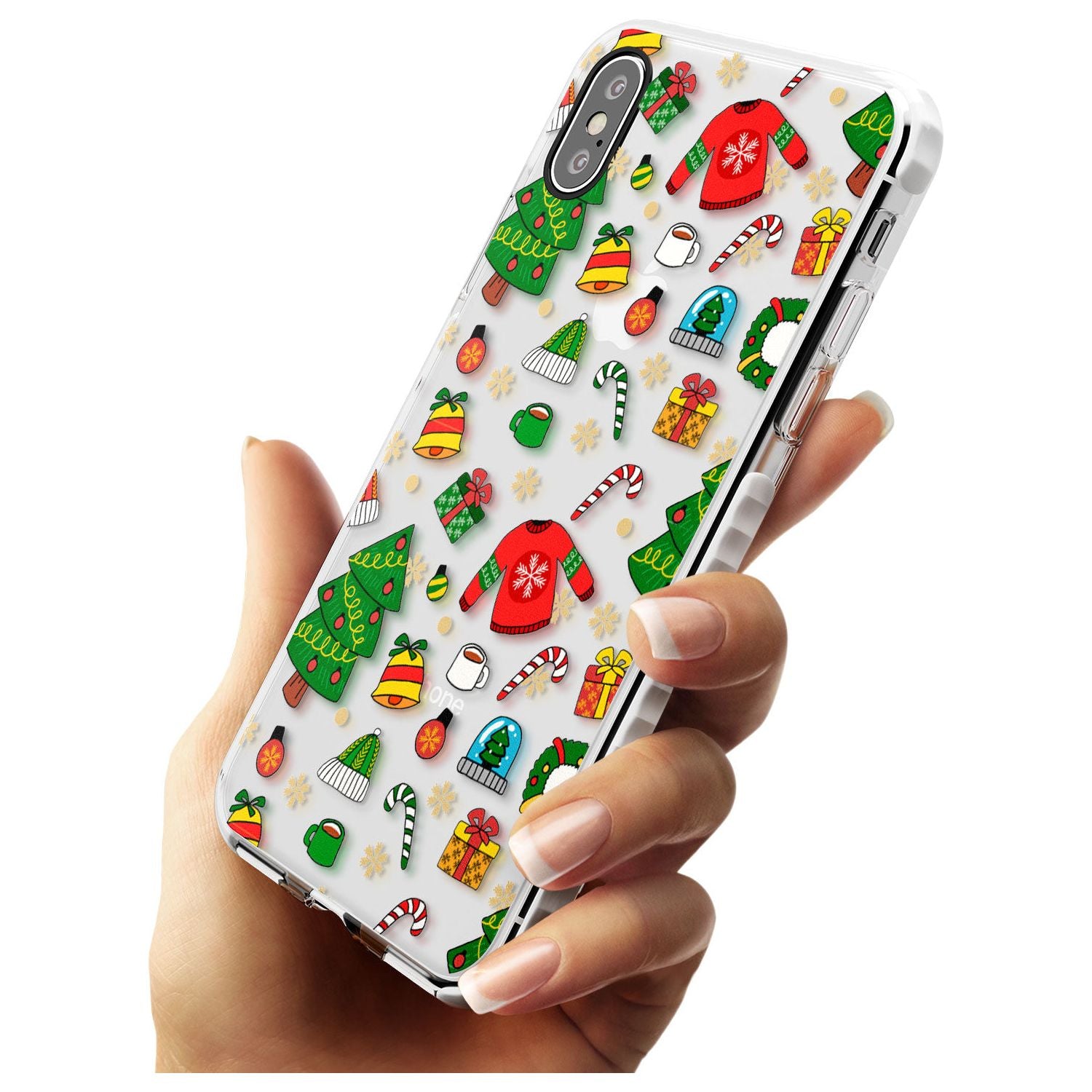 Christmas Mixture Pattern Impact Phone Case for iPhone X XS Max XR