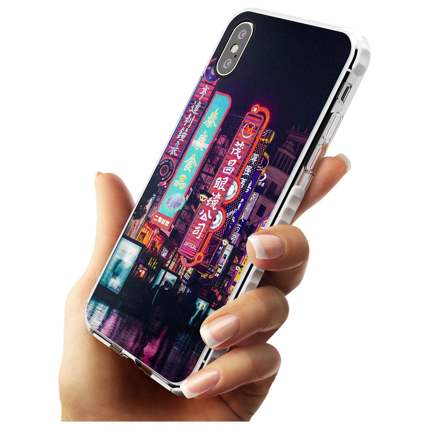 Busy Street - Neon Cities Photographs Impact Phone Case for iPhone X XS Max XR