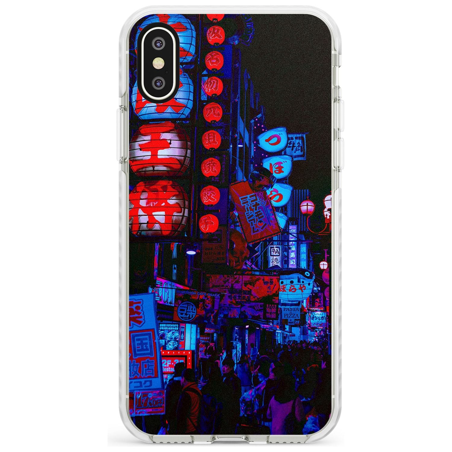Red & Turquoise - Neon Cities Photographs Impact Phone Case for iPhone X XS Max XR
