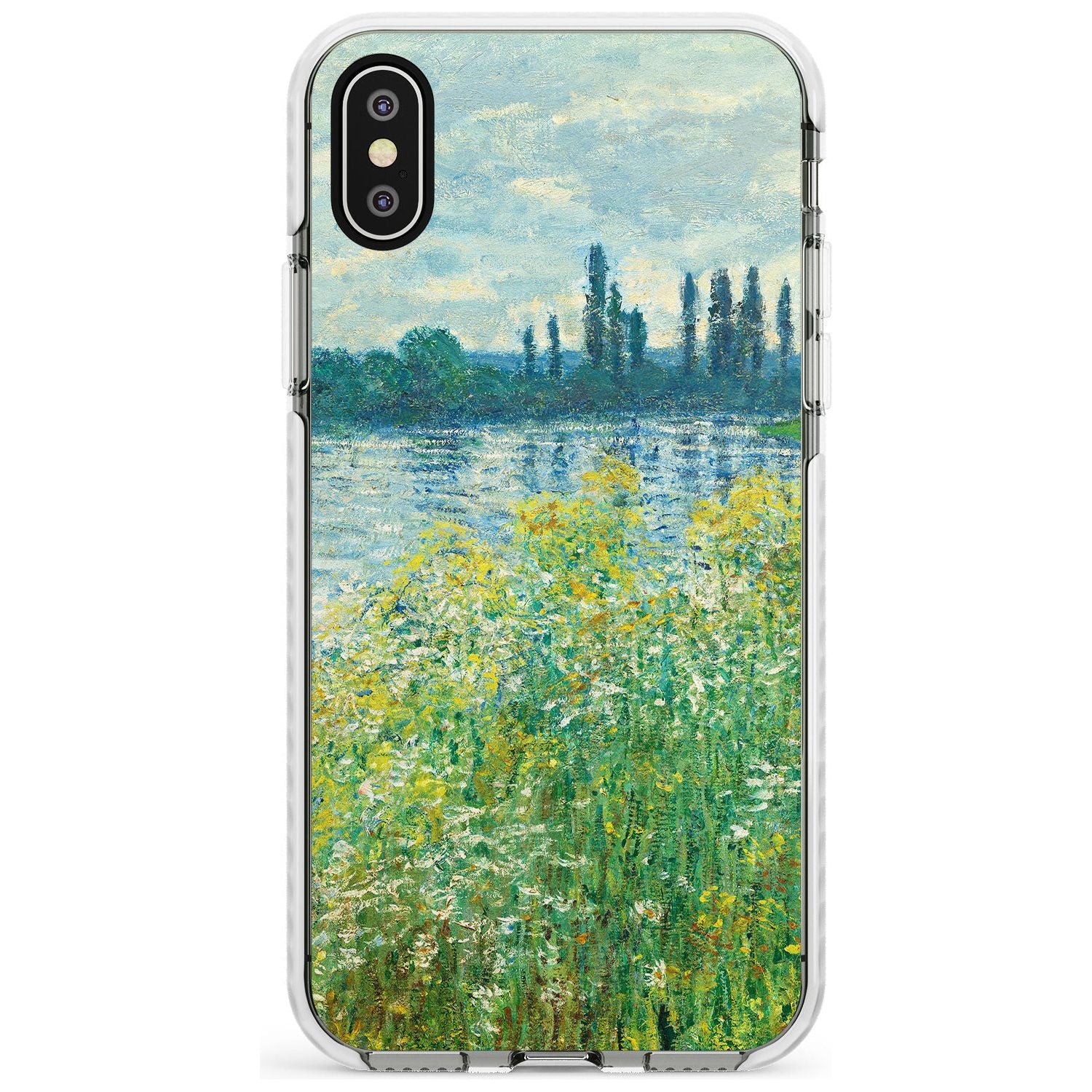 Banks of the Seine by Claude Monet Slim TPU Phone Case Warehouse X XS Max XR