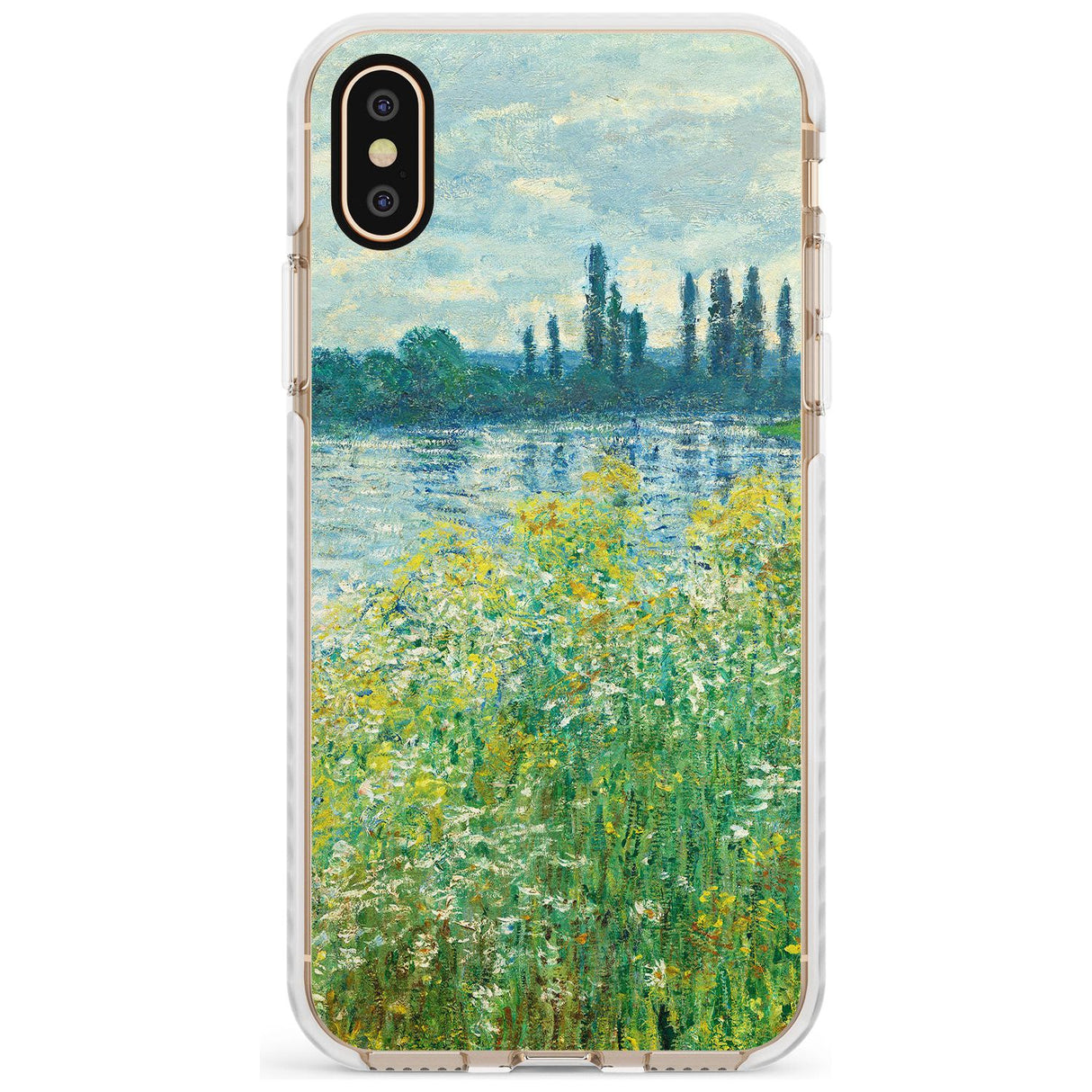 Banks of the Seine by Claude Monet Slim TPU Phone Case Warehouse X XS Max XR