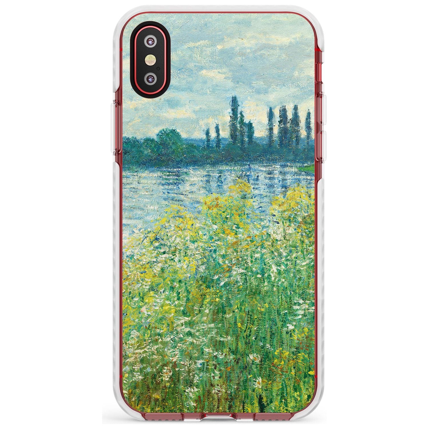 Banks of the Seine by Claude Monet Slim TPU Phone Case Warehouse X XS Max XR