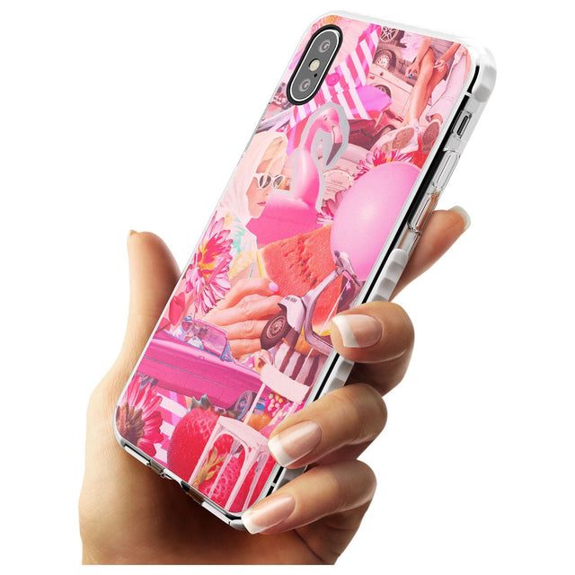 Vintage Collage: Pink Glamour Impact Phone Case for iPhone X XS Max XR