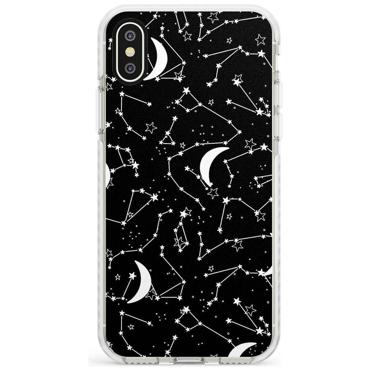 White Constellations on Black Slim TPU Phone Case Warehouse X XS Max XR