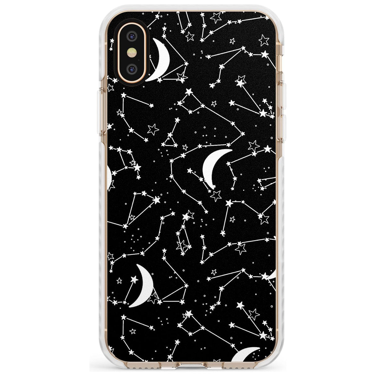 White Constellations on Black Slim TPU Phone Case Warehouse X XS Max XR