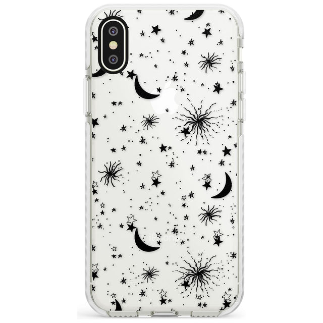 Moons & Stars Impact Phone Case for iPhone X XS Max XR