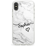 White Marble iPhone Case  Impact Case Custom Phone Case - Case Warehouse