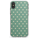 Daisy Pattern - Teal Cute Floral Daisy Design Slim TPU Phone Case Warehouse X XS Max XR