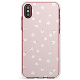 Painted Daises on Pink - Cute Floral Daisy Design Slim TPU Phone Case Warehouse X XS Max XR