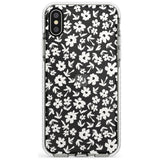 Floral Print on Clear - Cute Floral Design Slim TPU Phone Case Warehouse X XS Max XR