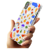 Mixed Cute Icon Pattern - Clear iPhone Case Impact Phone Case Warehouse X XS Max XR