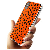 Black & Bright Red Dalmatian Polka Dot Spots Impact Phone Case for iPhone X XS Max XR