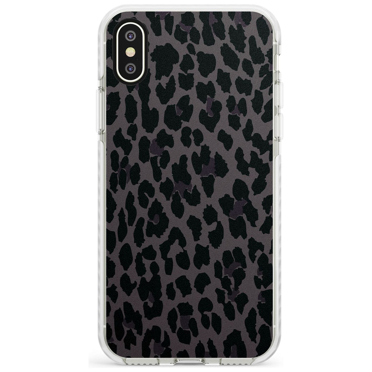Dark Animal Print Pattern Large Leopard Impact Phone Case for iPhone X XS Max XR