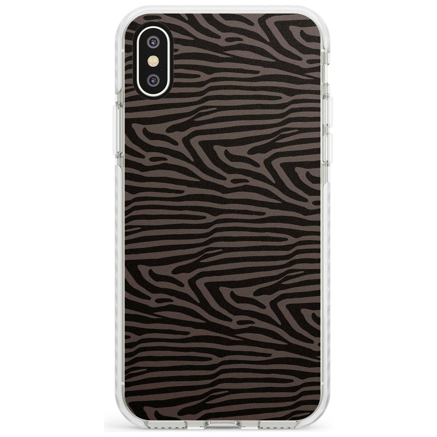 Dark Animal Print Pattern Zebra Impact Phone Case for iPhone X XS Max XR