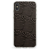 Dark Animal Print Pattern Zebra Impact Phone Case for iPhone X XS Max XR