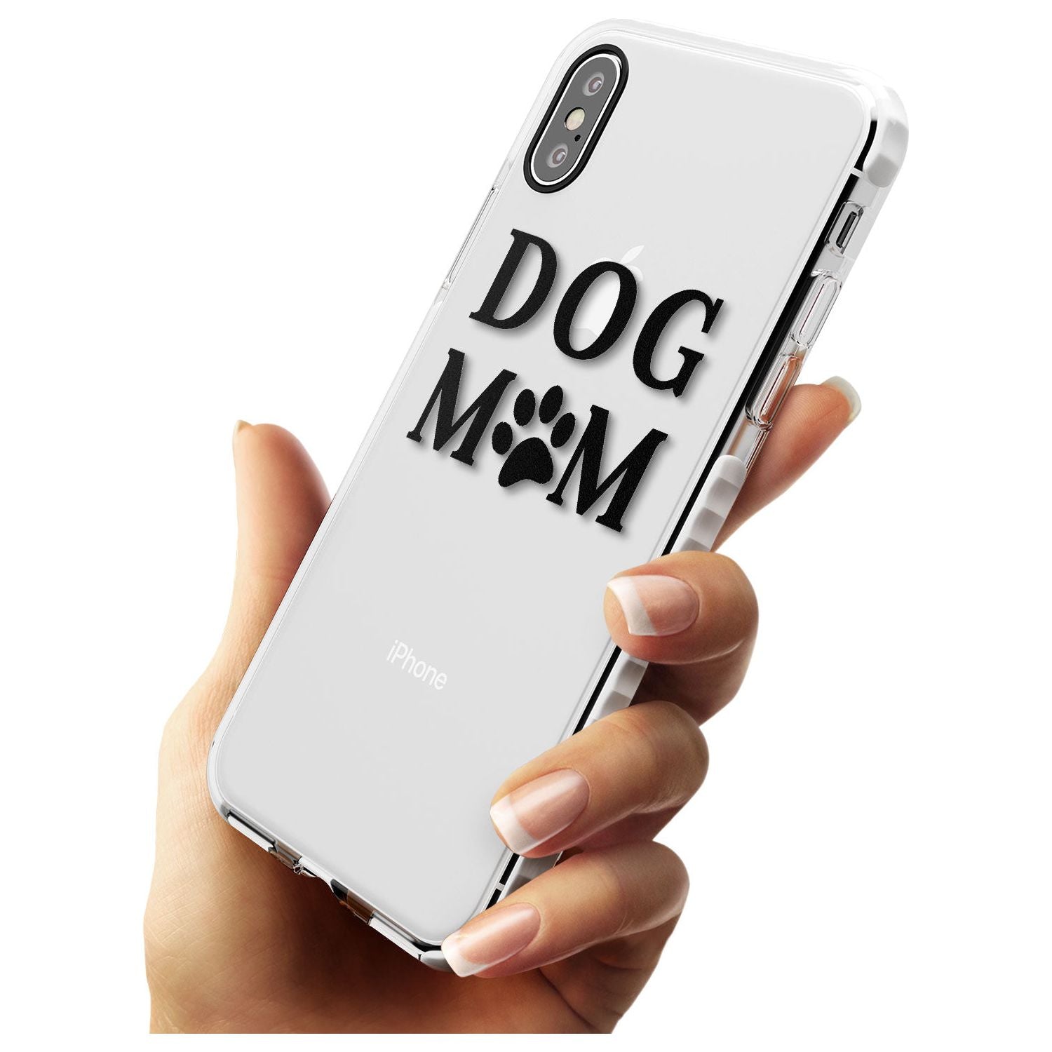 Dog Mom Paw Print Impact Phone Case for iPhone X XS Max XR
