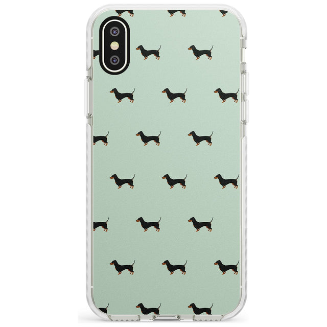 Dachshund Dog Pattern Impact Phone Case for iPhone X XS Max XR