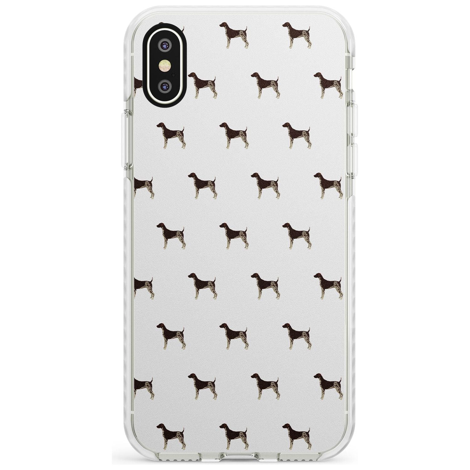 German Shorthaired Pointer Dog Pattern Impact Phone Case for iPhone X XS Max XR