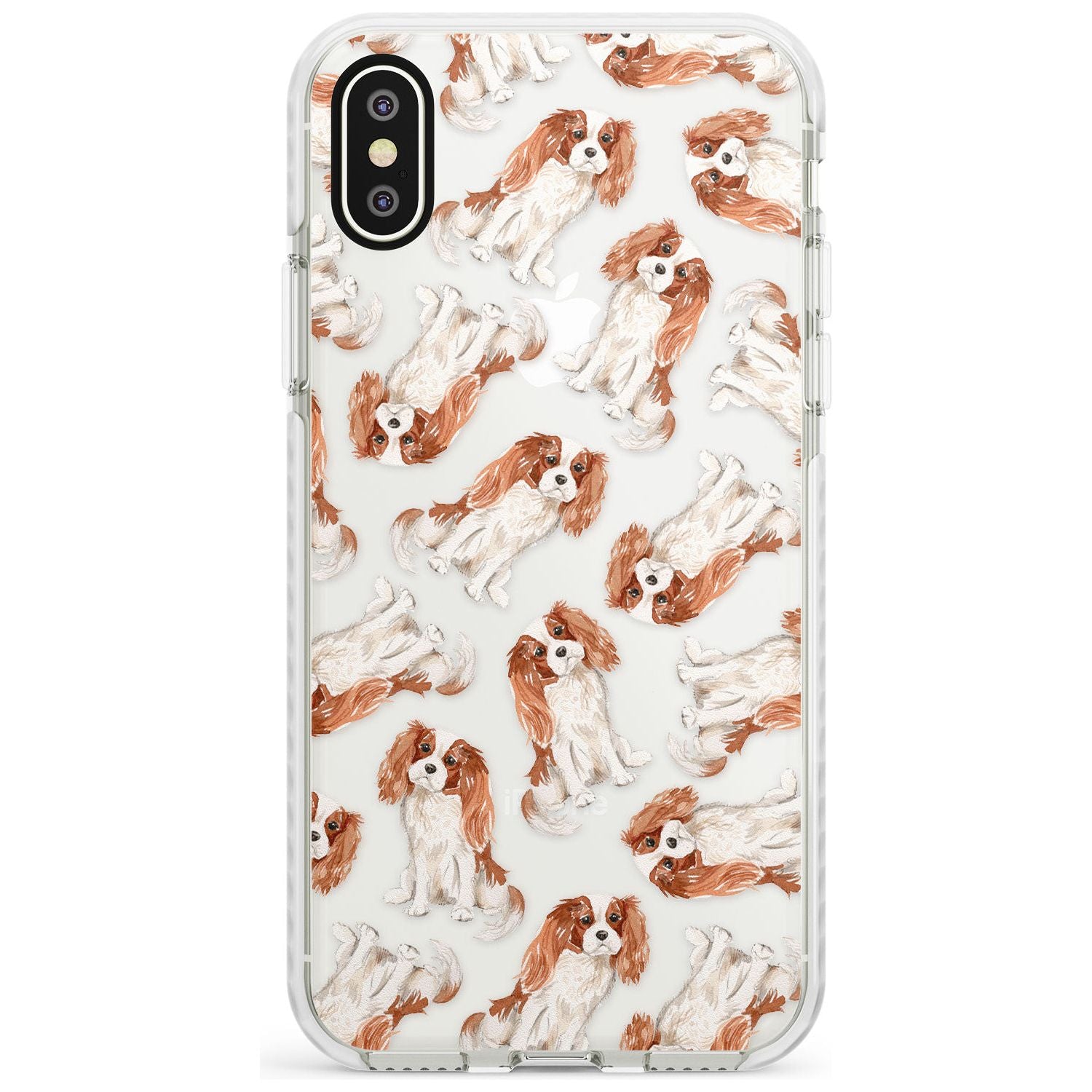 Cavalier King Charles Spaniel Dog Pattern Impact Phone Case for iPhone X XS Max XR