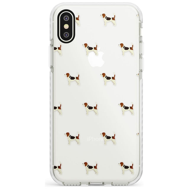 Beagle Dog Pattern Clear Impact Phone Case for iPhone X XS Max XR