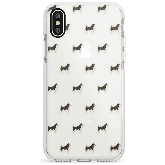 Alaskan Malamute Dog Pattern Clear Impact Phone Case for iPhone X XS Max XR