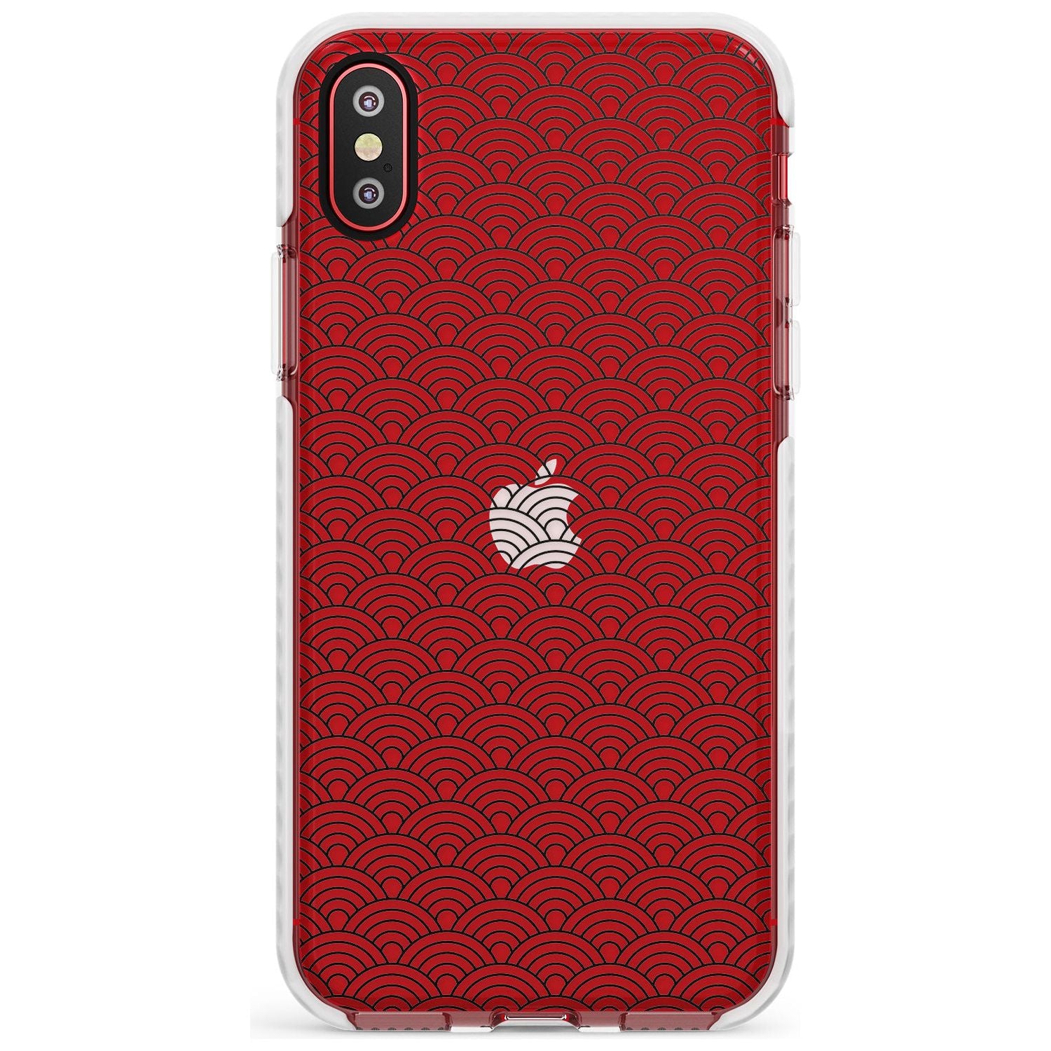 Abstract Lines: Scalloped Pattern Slim TPU Phone Case Warehouse X XS Max XR
