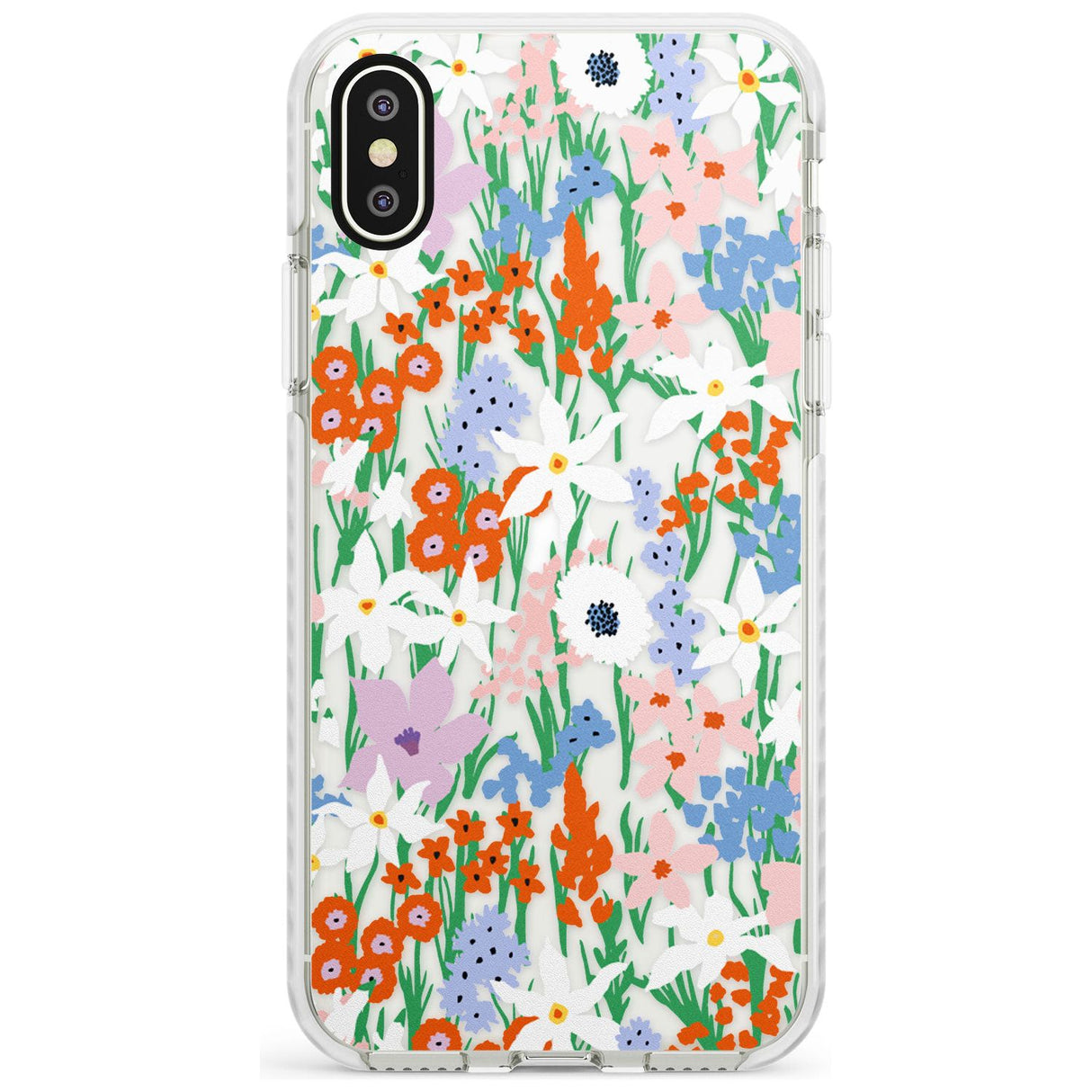 Springtime Meadow: Transparent Slim TPU Phone Case Warehouse X XS Max XR